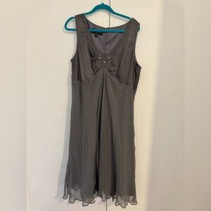 Donna Ricco Gray Sleeveless Dress